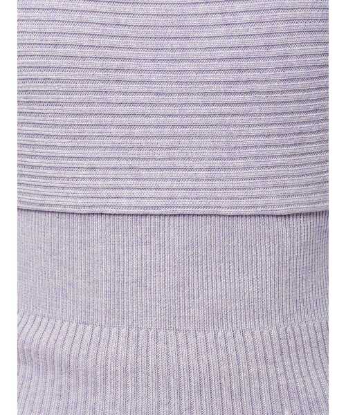 dazzlin（ダズリン）の「レイヤードバックリボンニットワンピース（ワンピース・レディース・パープル/ブラウン/オフホワイト・FREE）」の8枚目の写真