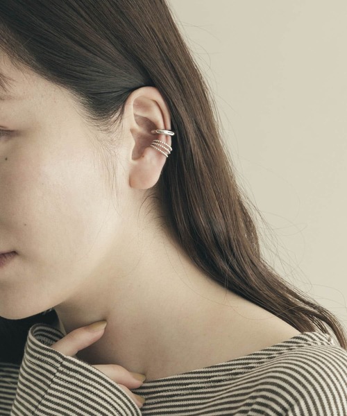 SMELLY(スメリー)の「2セットイヤカフ(イヤーカフ・レディース・シルバー・-)」の5枚目の写真