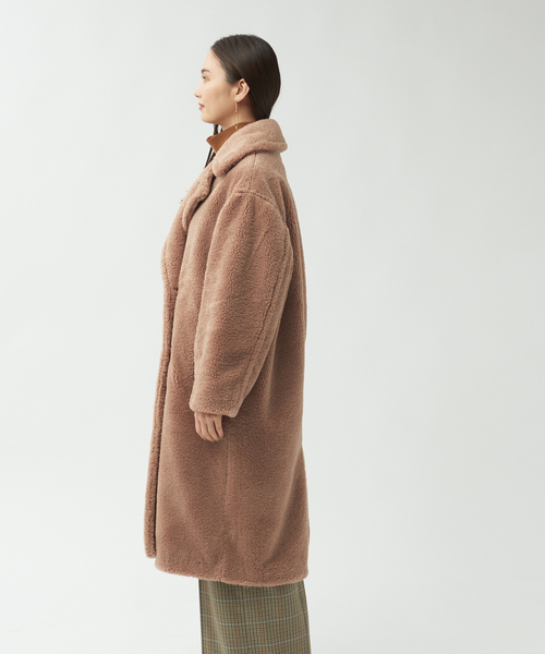 qualite（カリテ）の「テーラードボアコート（テーラードジャケット・レディース・モスグリーン/キャメル・36/38）」の12枚目の写真