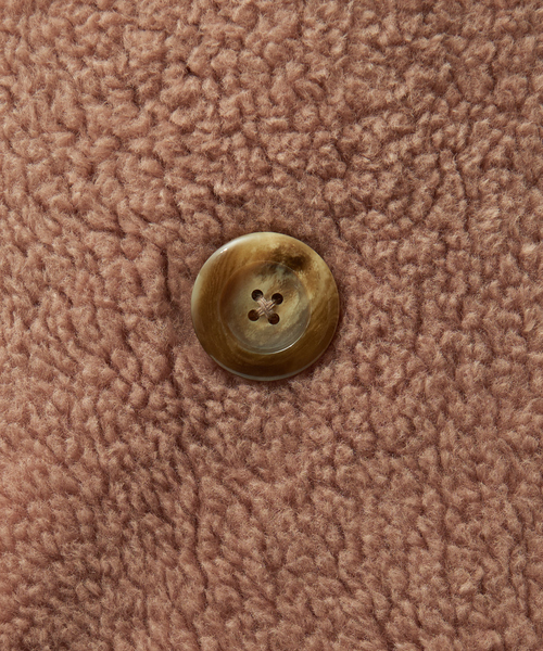 qualite（カリテ）の「テーラードボアコート（テーラードジャケット・レディース・モスグリーン/キャメル・36/38）」の8枚目の写真