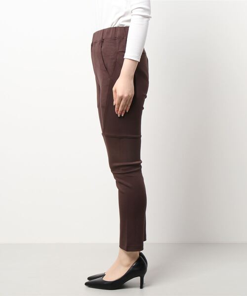 Grand PARK（グランドパーク）の「柔らかストレッチ　スポンジテック素材のジャージーパンツ（スウェットパンツ・レディース・カーキ/トップグレー/チャコールグレー/ネイビー・FREE）」の5枚目の写真