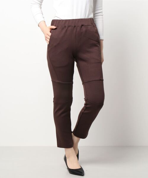 Grand PARK（グランドパーク）の「柔らかストレッチ　スポンジテック素材のジャージーパンツ（スウェットパンツ・レディース・カーキ/トップグレー/チャコールグレー/ネイビー・FREE）」の17枚目の写真