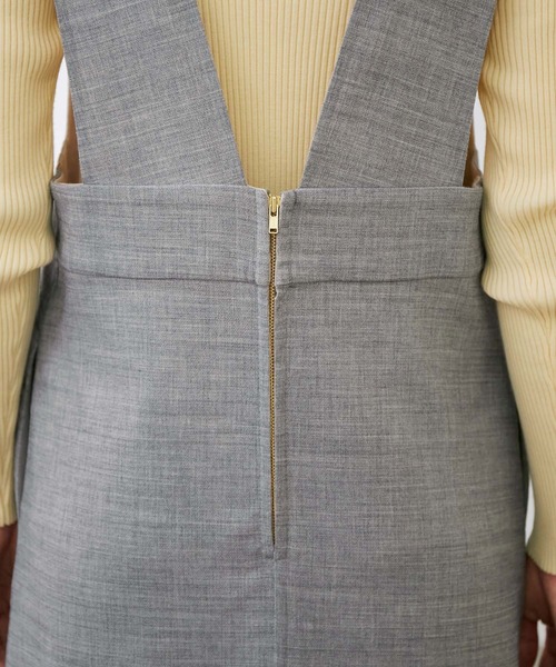 ROPE'（ロペ）の「【シリーズ】ウーステットライクリバージャンパースカート（ジャンパースカート・レディース・ライトグレー/ベージュ・38）」の9枚目の写真