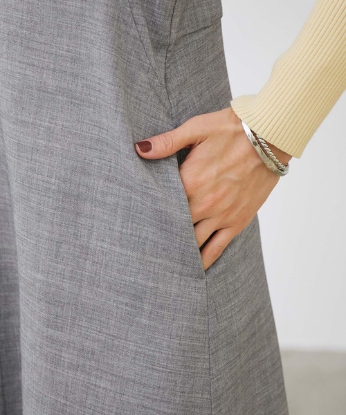 ROPE'（ロペ）の「【シリーズ】ウーステットライクリバージャンパースカート（ジャンパースカート・レディース・ライトグレー/ベージュ・38）」の8枚目の写真