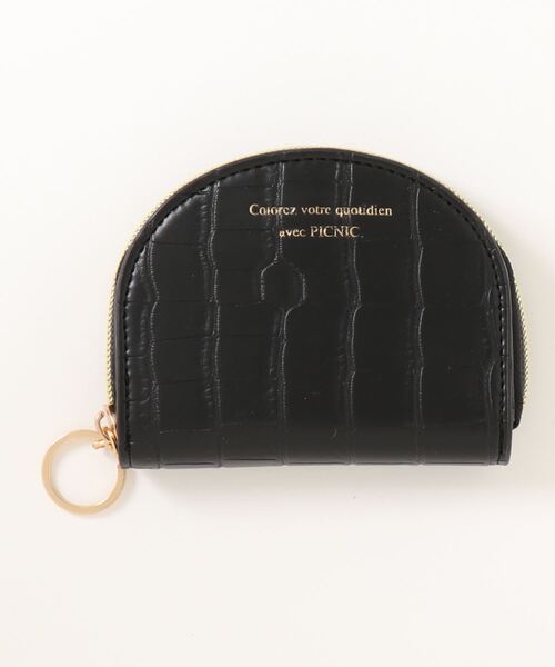 ROPE' PICNIC(ロペピクニック)の「ミラー付クロコ型押しマルチケース(その他小物・レディース・ブラック/マスタード/オフホワイト・FREE)」の2枚目の写真