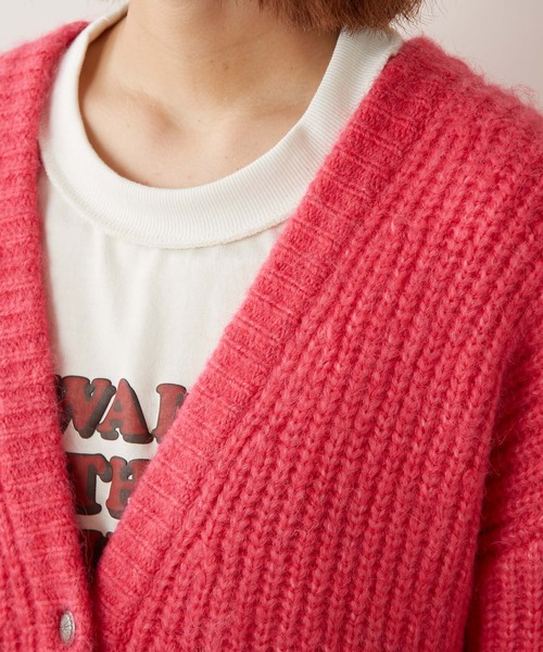 CIAOPANIC TYPY（チャオパニックティピー）の「コンチョボタンニットカーディガン（カーディガン/ボレロ・レディース・ベージュ/オフホワイト/ピンク/オレンジ/グリーン・ONE SIZE）」の13枚目の写真