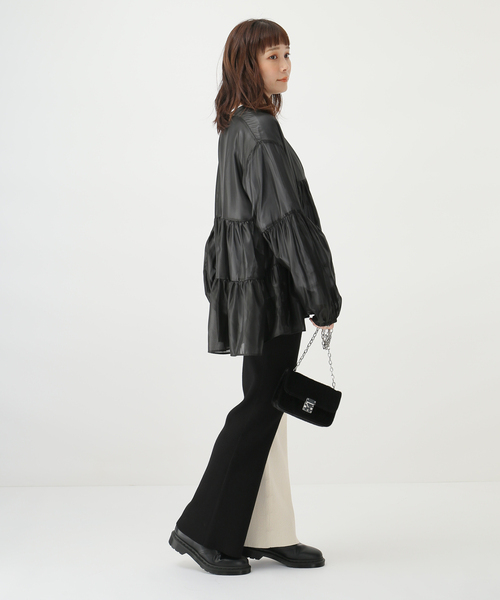 JOINT WORKS（ジョイントワークス）の「J-チンツ ティアードブラウス（シャツ/ブラウス・レディース・パープル/カーキ/ブラック・FREE）」の11枚目の写真