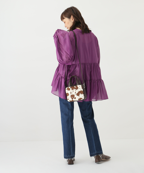 JOINT WORKS（ジョイントワークス）の「J-チンツ ティアードブラウス（シャツ/ブラウス・レディース・パープル/カーキ/ブラック・FREE）」の19枚目の写真