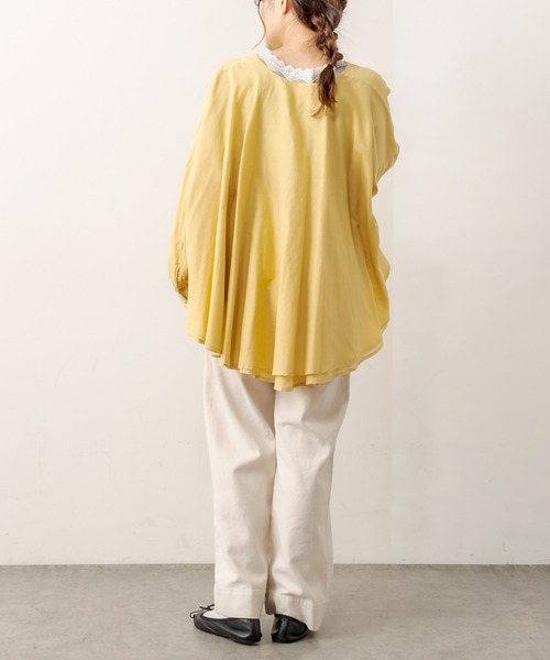 PUAL CE CIN（ピュアルセシン）の「綿麻ストレッチワイドパンツ（その他パンツ・レディース・ブラック/ベージュ/グレー/アイボリー・FREE）」の14枚目の写真