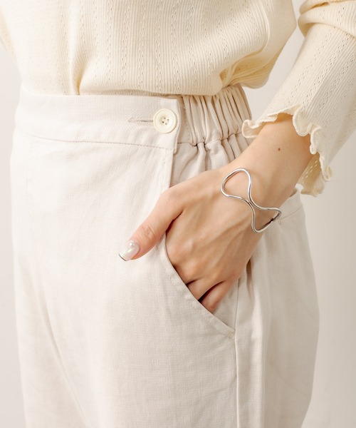 PUAL CE CIN（ピュアルセシン）の「綿麻ストレッチワイドパンツ（その他パンツ・レディース・ブラック/ベージュ/グレー/アイボリー・FREE）」の20枚目の写真