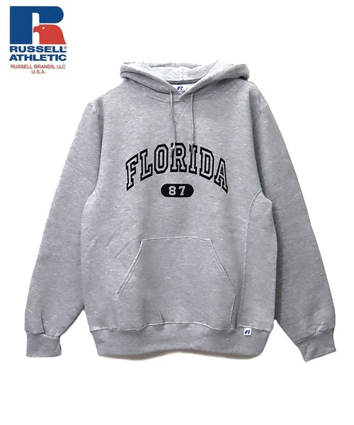 Russell Athletic(ラッセルアスレティック)の「RUSSELL ATHLETIC 裏起毛カレッジパーカー(M1)(パーカー・メンズ・ホワイト/ブラック/ネイビー/レッド/オートミール・MEDIUM/LARGE/X-LARGE)」の3枚目の写真