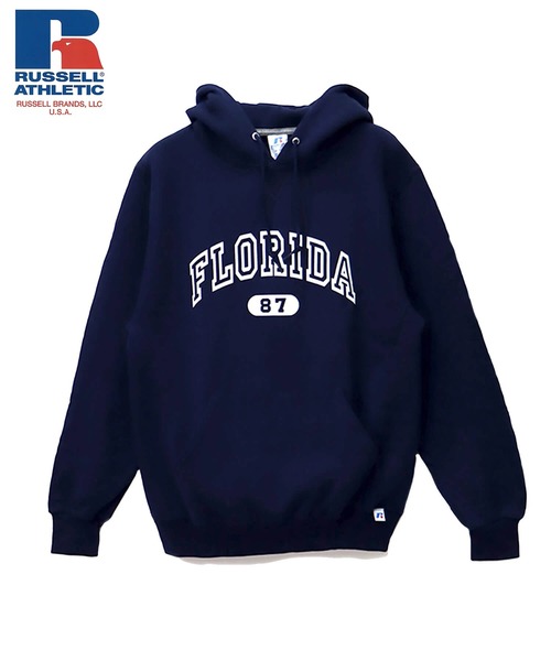 Russell Athletic(ラッセルアスレティック)の「RUSSELL ATHLETIC 裏起毛カレッジパーカー(M1)(パーカー・メンズ・ホワイト/ブラック/ネイビー/レッド/オートミール・MEDIUM/LARGE/X-LARGE)」の4枚目の写真