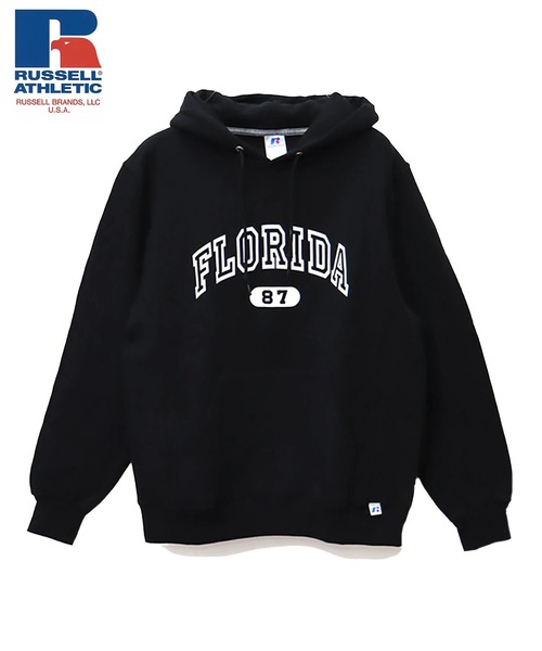 Russell Athletic(ラッセルアスレティック)の「RUSSELL ATHLETIC 裏起毛カレッジパーカー(M1)(パーカー・メンズ・ホワイト/ブラック/ネイビー/レッド/オートミール・MEDIUM/LARGE/X-LARGE)」の2枚目の写真