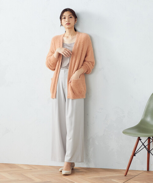 COMME CA ISM(コムサイズム)の「フェザーヤーン カーディガン(カーディガン/ボレロ・レディース・オレンジ/グレイッシュベージュ/チャコール・FREE)」の19枚目の写真