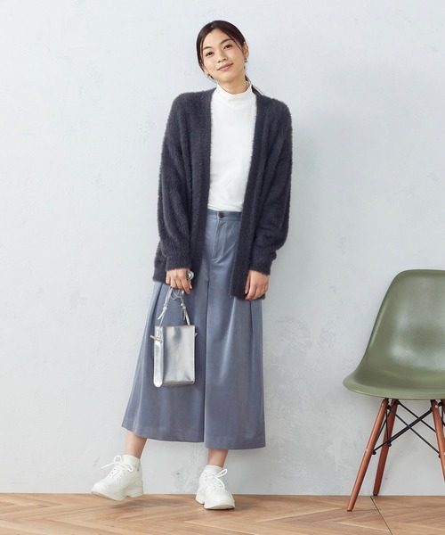 COMME CA ISM(コムサイズム)の「フェザーヤーン カーディガン(カーディガン/ボレロ・レディース・オレンジ/グレイッシュベージュ/チャコール・FREE)」の9枚目の写真