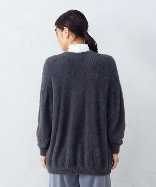 COMME CA ISM(コムサイズム)の「フェザーヤーン カーディガン(カーディガン/ボレロ・レディース・オレンジ/グレイッシュベージュ/チャコール・FREE)」の13枚目の写真