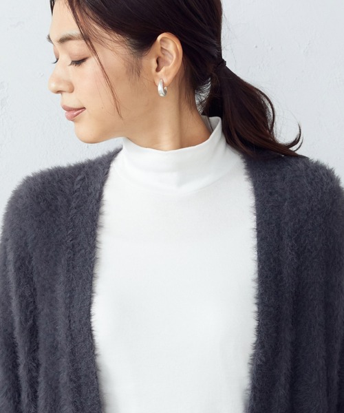 COMME CA ISM(コムサイズム)の「フェザーヤーン カーディガン(カーディガン/ボレロ・レディース・オレンジ/グレイッシュベージュ/チャコール・FREE)」の14枚目の写真