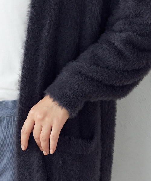 COMME CA ISM(コムサイズム)の「フェザーヤーン カーディガン(カーディガン/ボレロ・レディース・オレンジ/グレイッシュベージュ/チャコール・FREE)」の15枚目の写真