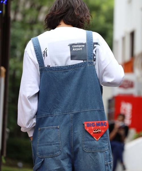BIG MAC（ビッグマック）の「BIG MAC/ビッグマック DENIM OVERALL オーバーオール デニム ワイドシルエット（サロペット/オーバーオール・メンズ・ワンウォッシュ/ブルー・L/M）」の19枚目の写真