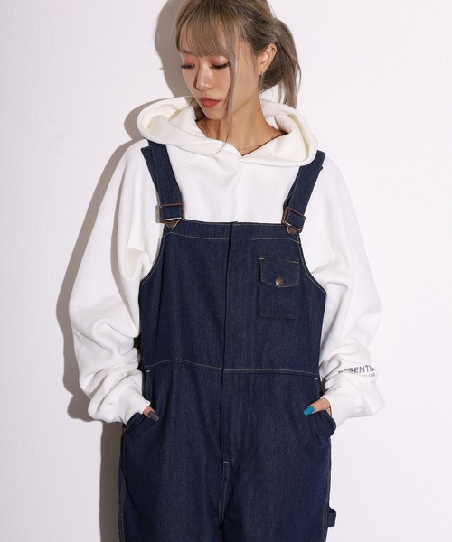 BIG MAC（ビッグマック）の「BIG MAC/ビッグマック DENIM OVERALL オーバーオール デニム ワイドシルエット（サロペット/オーバーオール・メンズ・ワンウォッシュ/ブルー・L/M）」の21枚目の写真