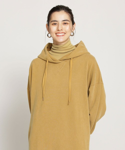 NANO universe(ナノユニバース)の「WEB限定/シアータートルネックトップス 長袖(Tシャツ/カットソー・レディース・ピンクベージュ/ライラック/ブルーグレー/イエロー/ホワイト/ブラック/ミント・FREE)」の7枚目の写真