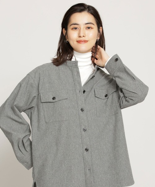 NANO universe(ナノユニバース)の「WEB限定/シアータートルネックトップス 長袖(Tシャツ/カットソー・レディース・ピンクベージュ/ライラック/ブルーグレー/イエロー/ホワイト/ブラック/ミント・FREE)」の15枚目の写真