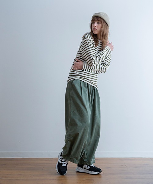 長袖Tシャツ レディース ベーシック クルーネック 日本製 無地 売れ筋商品|||A.U.G. relaxing オーグ リラクシング 803402 A.U.G. relaxing バスク ロンT (MADE IN JAPAN)（Tシャツ