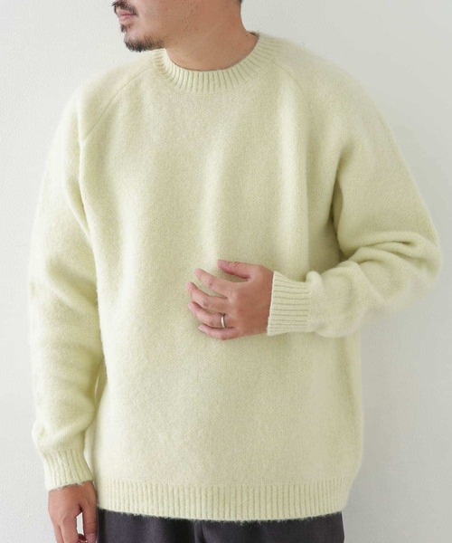 URBAN RESEARCH Sonny Label(アーバンリサーチサニーレーベル)の「モヘヤ混ニットプルオーバー(ニット/セーター・メンズ・ブラウン/ベージュ系その他/グリーン系その他/ネイビー・MEDIUM/LARGE)」の17枚目の写真