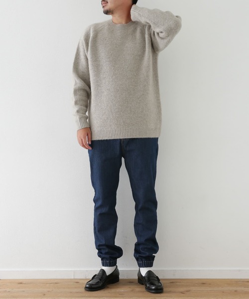 URBAN RESEARCH Sonny Label(アーバンリサーチサニーレーベル)の「モヘヤ混ニットプルオーバー(ニット/セーター・メンズ・ブラウン/ベージュ系その他/グリーン系その他/ネイビー・MEDIUM/LARGE)」の12枚目の写真