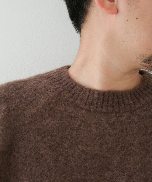 URBAN RESEARCH Sonny Label(アーバンリサーチサニーレーベル)の「モヘヤ混ニットプルオーバー(ニット/セーター・メンズ・ブラウン/ベージュ系その他/グリーン系その他/ネイビー・MEDIUM/LARGE)」の21枚目の写真