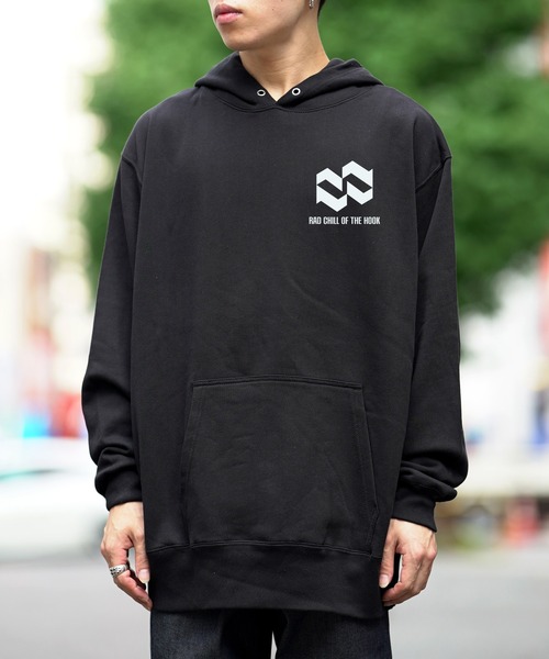 RAD CHILL OFF THE HOOK(ラッドチルオブザフック)の「RAD CHILL OFF THE HOOK ラッドチルオブザフック RHOMBUS LOGO パーカー(パーカー・レディース・ホワイト/ブラック/杢グレー・MEDIUM/LARGE)」の7枚目の写真
