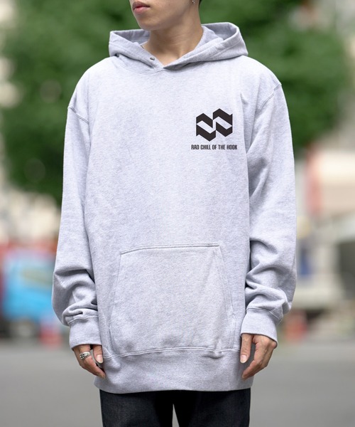 RAD CHILL OFF THE HOOK(ラッドチルオブザフック)の「RAD CHILL OFF THE HOOK ラッドチルオブザフック RHOMBUS LOGO パーカー(パーカー・レディース・ホワイト/ブラック/杢グレー・MEDIUM/LARGE)」の6枚目の写真