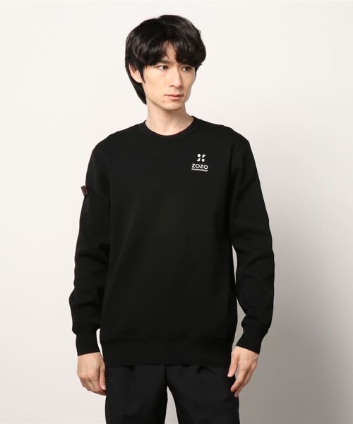 ZOZO CHAMPIONSHIP 公式アイテム（ゾゾチャンピオンシップコウシキアイテム）の「【ZOZO CHAMPIONSHIP×BRIEFING】MENS WR CREW NECK KNIT ZOZO/メンズWRクルーネックニット/ブリーフィングゴルフ（ニット/セーター・メンズ・ブラック/グレー・L/S/XL/M）」の13枚目の写真