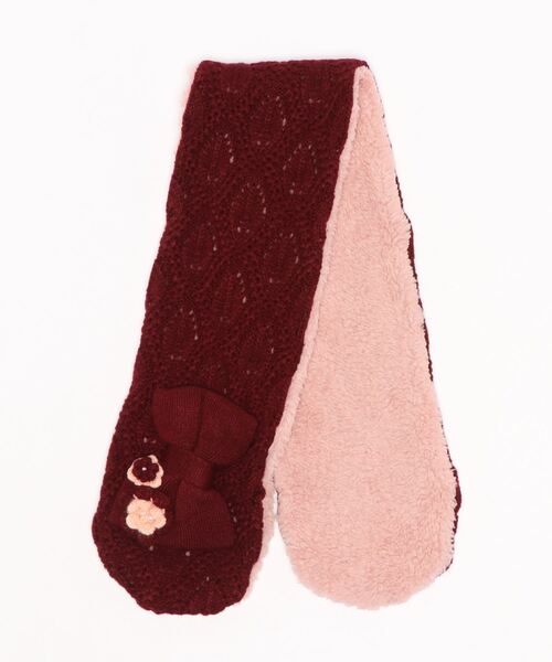 HAKKA KIDS（ハッカキッズ）の「リボンモチーフ付きボアマフラー  