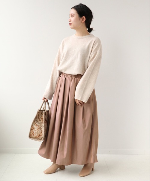 Simplicite(サンプリシテ)の「《追加》ソフトタッチ タフタスカート◆(スカート・レディース・ブラック/ピンク/ブルー系その他/ベージュ・FREE)」の15枚目の写真