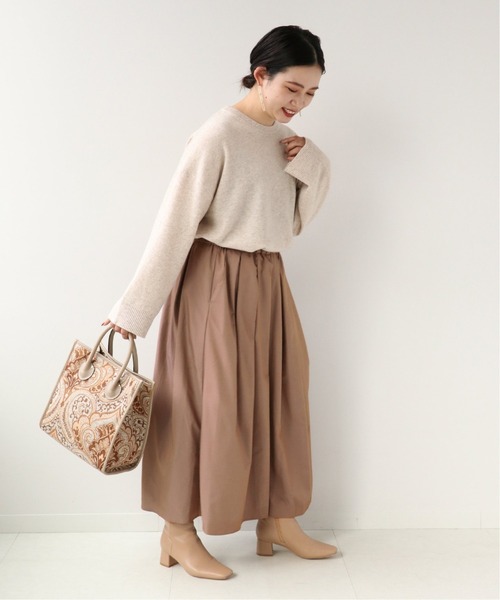 Simplicite(サンプリシテ)の「《追加》ソフトタッチ タフタスカート◆(スカート・レディース・ブラック/ピンク/ブルー系その他/ベージュ・FREE)」の5枚目の写真