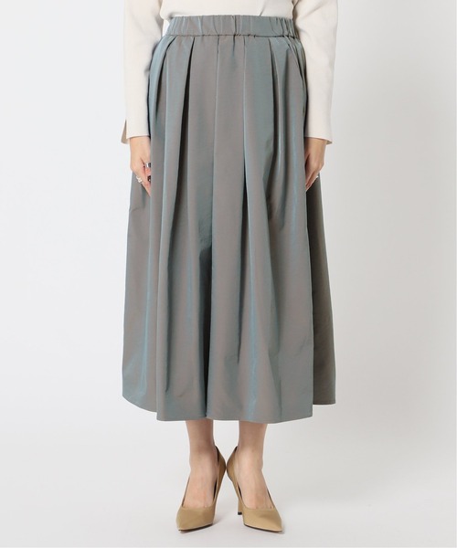 Simplicite(サンプリシテ)の「《追加》ソフトタッチ タフタスカート◆(スカート・レディース・ブラック/ピンク/ブルー系その他/ベージュ・FREE)」の10枚目の写真