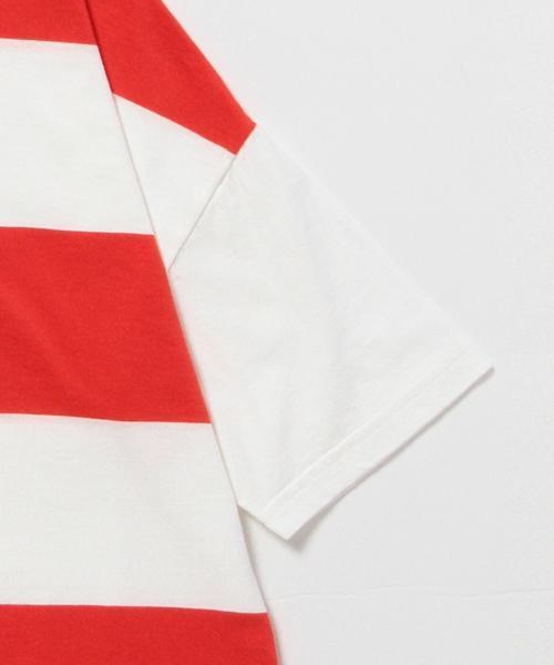 BEAMS BOY（ビームスボーイ）の「BEAMS BOY / 9cm ボーダー ビッグ Tシャツ 15SS（Tシャツ/カットソー・レディース・レッド/イエロー/ブルー・ONE SIZE）」の6枚目の写真