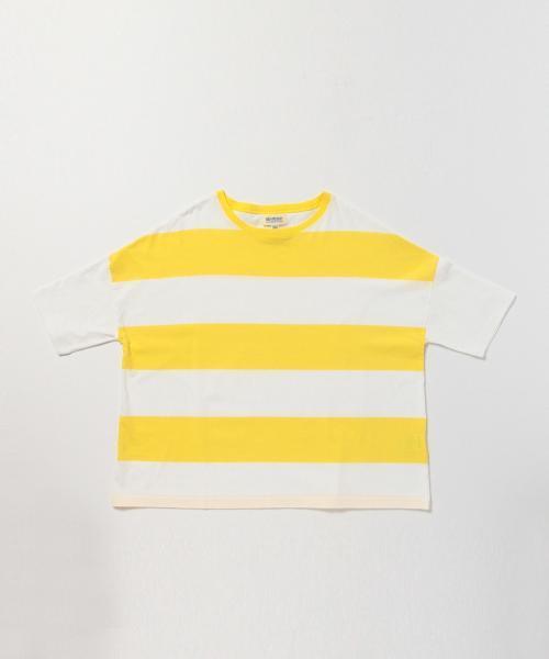 BEAMS BOY（ビームスボーイ）の「BEAMS BOY / 9cm ボーダー ビッグ Tシャツ 15SS（Tシャツ/カットソー・レディース・レッド/イエロー/ブルー・ONE SIZE）」の15枚目の写真