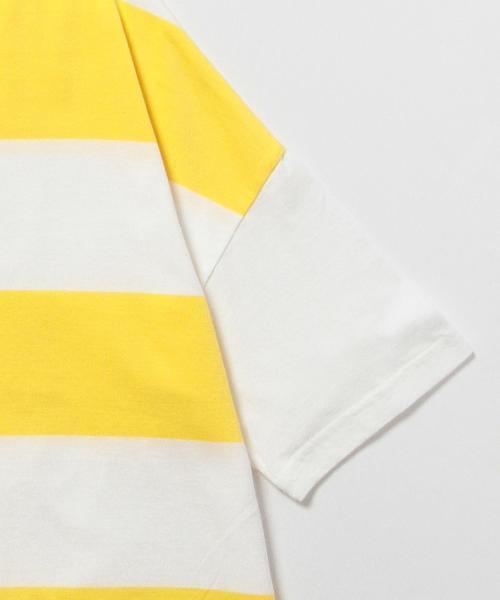 BEAMS BOY（ビームスボーイ）の「BEAMS BOY / 9cm ボーダー ビッグ Tシャツ 15SS（Tシャツ/カットソー・レディース・レッド/イエロー/ブルー・ONE SIZE）」の17枚目の写真