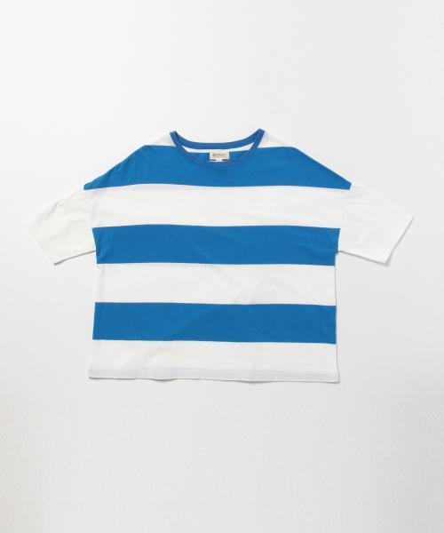 BEAMS BOY（ビームスボーイ）の「BEAMS BOY / 9cm ボーダー ビッグ Tシャツ 15SS（Tシャツ/カットソー・レディース・レッド/イエロー/ブルー・ONE SIZE）」の8枚目の写真