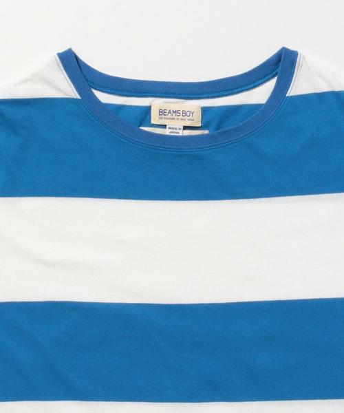 BEAMS BOY（ビームスボーイ）の「BEAMS BOY / 9cm ボーダー ビッグ Tシャツ 15SS（Tシャツ/カットソー・レディース・レッド/イエロー/ブルー・ONE SIZE）」の9枚目の写真