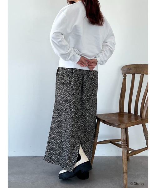 SLURR（スラ―）の「ミッキーマウス/裏毛トップス（スウェット・レディース・ホワイト/ミント/ピンク/ベージュ・FREE）」の8枚目の写真