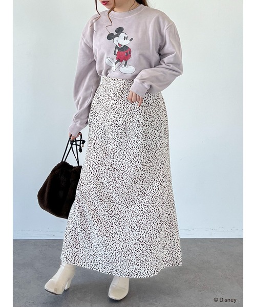 SLURR（スラ―）の「ミッキーマウス/裏毛トップス（スウェット・レディース・ホワイト/ミント/ピンク/ベージュ・FREE）」の16枚目の写真