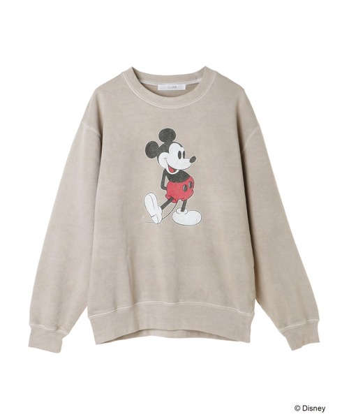 SLURR（スラ―）の「ミッキーマウス/裏毛トップス（スウェット・レディース・ホワイト/ミント/ピンク/ベージュ・FREE）」の9枚目の写真