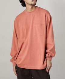 CIAOPANIC TYPY | コットンシルケット カラーステッチロングT-shirt(Tシャツ/カットソー)