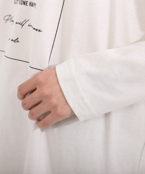 SHOO・LA・RUE（シューラルー）の「◆プリントロンT（Tシャツ/カットソー・レディース・ブラック/ナチュラル/ベビーピンク・03/02/04）」の6枚目の写真