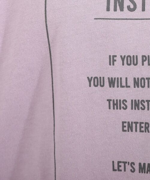 SHOO・LA・RUE（シューラルー）の「◆プリントロンT（Tシャツ/カットソー・レディース・ブラック/ナチュラル/ベビーピンク・03/02/04）」の5枚目の写真