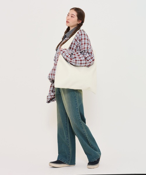 ＊じゅんじゅん様＊ハンドメイド　ショルダーバッグ　マルシェバッグ セール】刻印入り マルシェバッグ TINA：JOJUN（トートバッグ