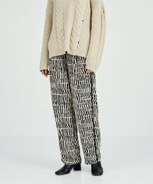 BRACTMENT | ＜BRACTMENT(ブラクトメント)＞BM ジオメ ジャカード ドロストパンツ(その他パンツ)